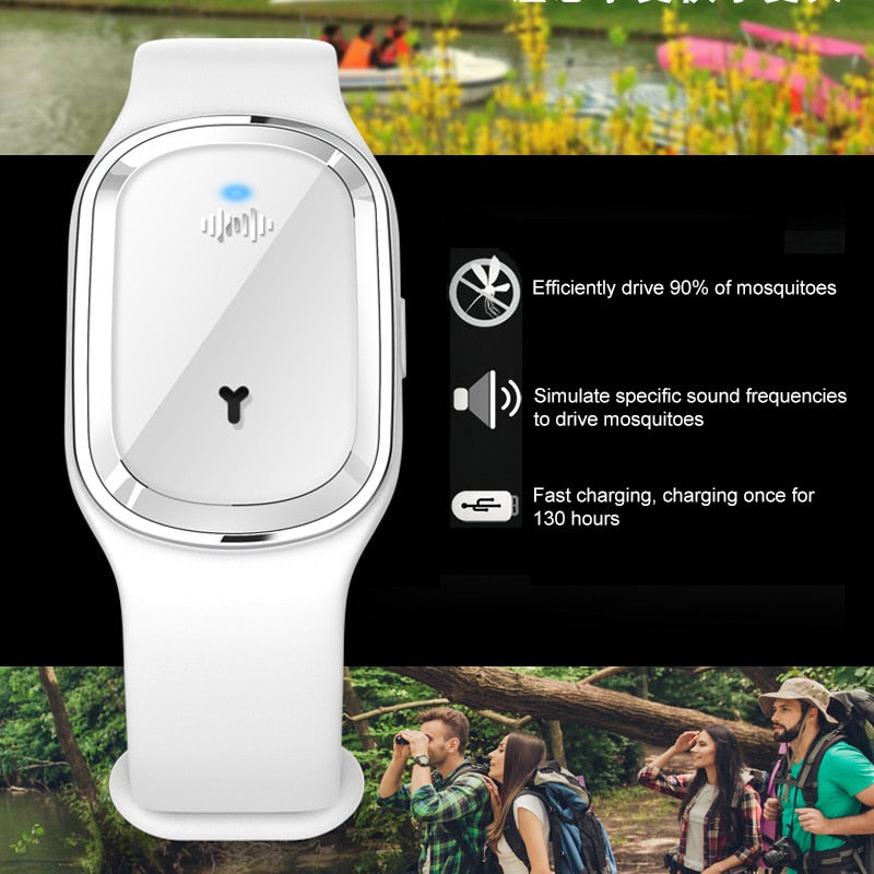 Ultrasonic Mosquito Repellent Wristband for Outdoor Protection