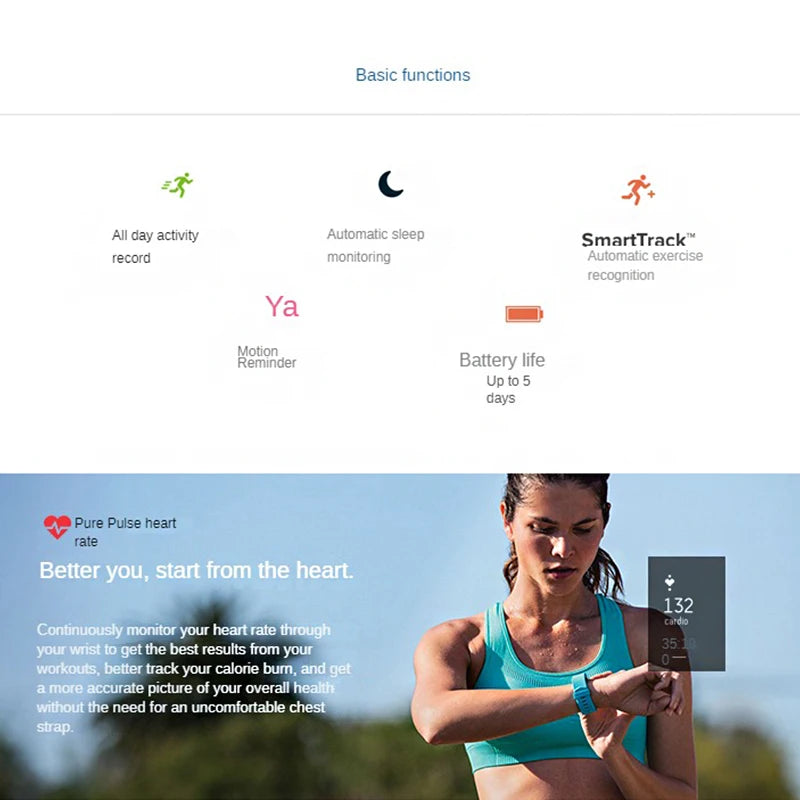 Fitness Tracker Watch with Heart Rate, Sleep & GPS Activity Tracking