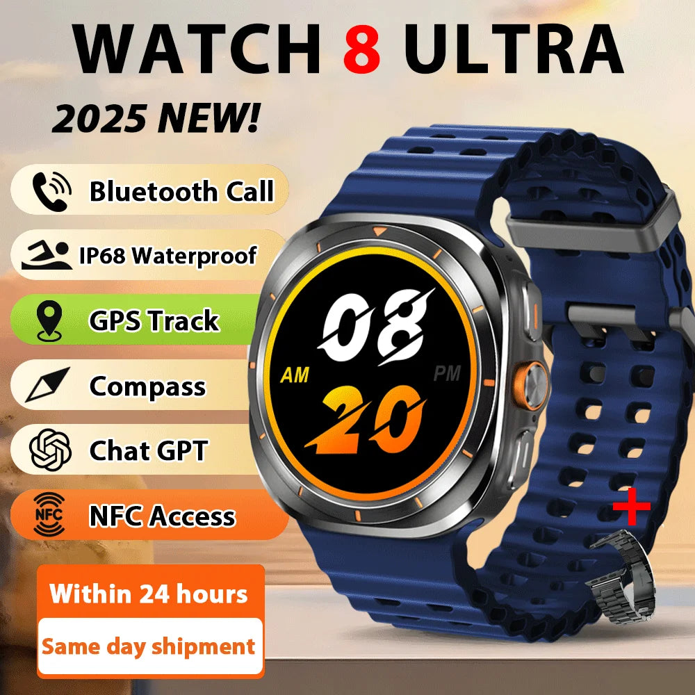 Smart Watch Ultra with GPS, Bluetooth Call & Health Tracking