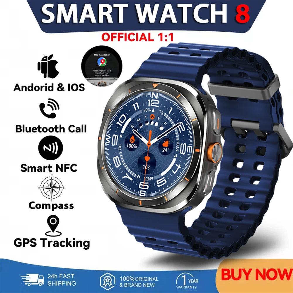 Smart Watch Ultra with GPS, Bluetooth Call & Health Tracking