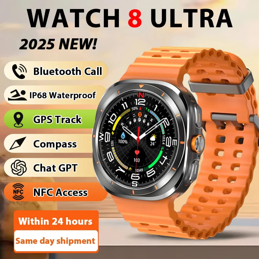 Smart Watch Ultra with GPS, Bluetooth Call & Health Tracking