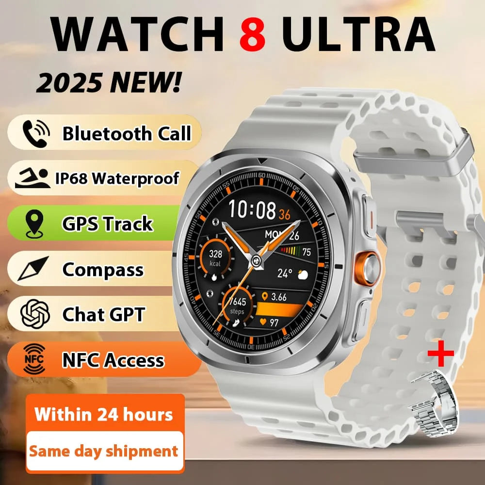 Smart Watch Ultra with GPS, Bluetooth Call & Health Tracking